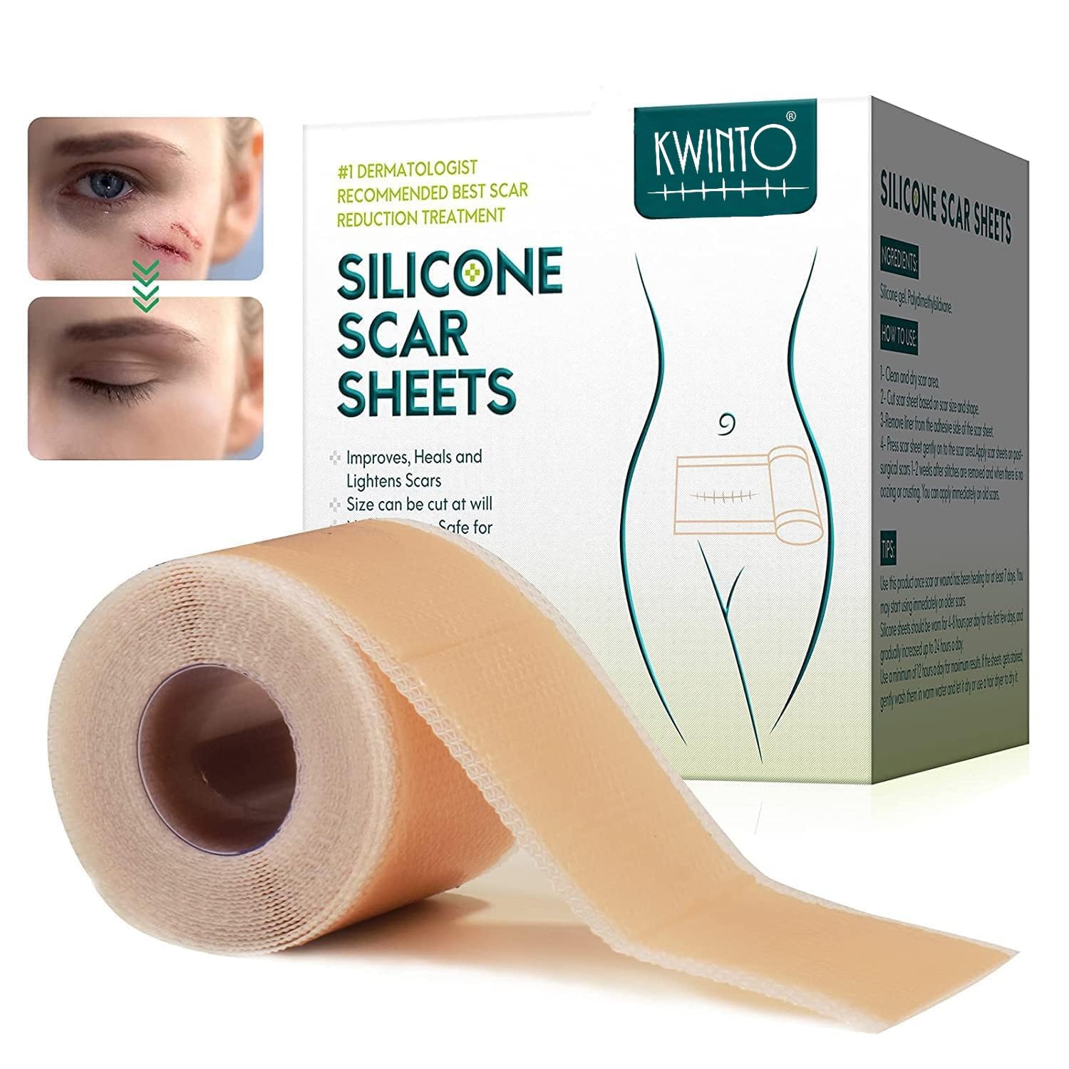 All In 1 Silicone Scar Removal Strips